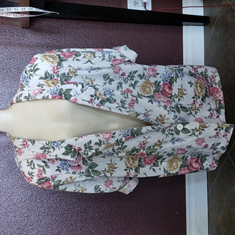 Vintage 80's Oversized Floral Blazer Jacket